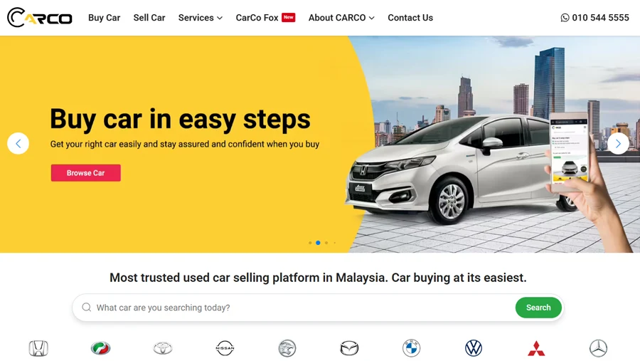 Carco Malaysia Custom Website Design Malaysia
