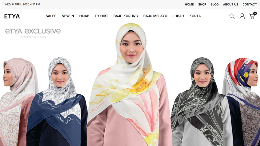 Etya E-commerce Website Design Malaysia