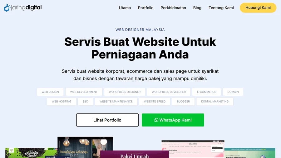 Jaring Digital Corporate Website Design Malaysia