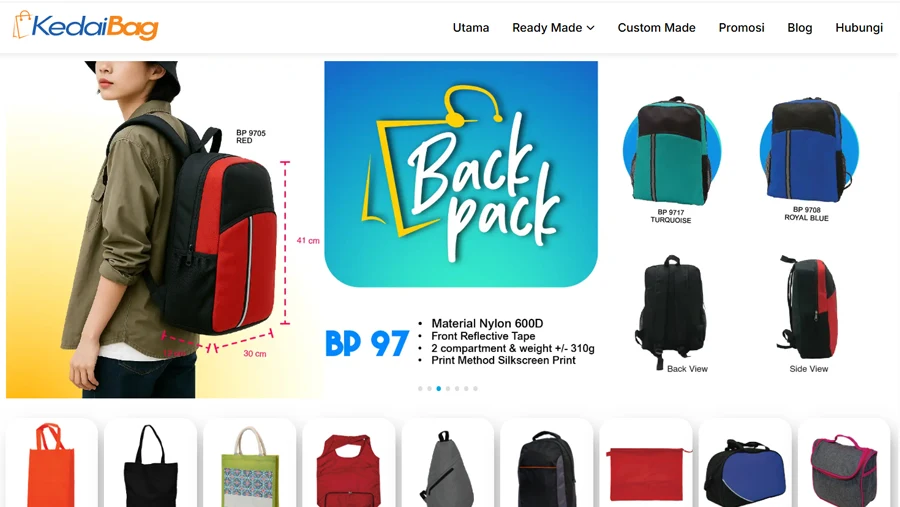 Kedai Bag Corporate Website Design Malaysia