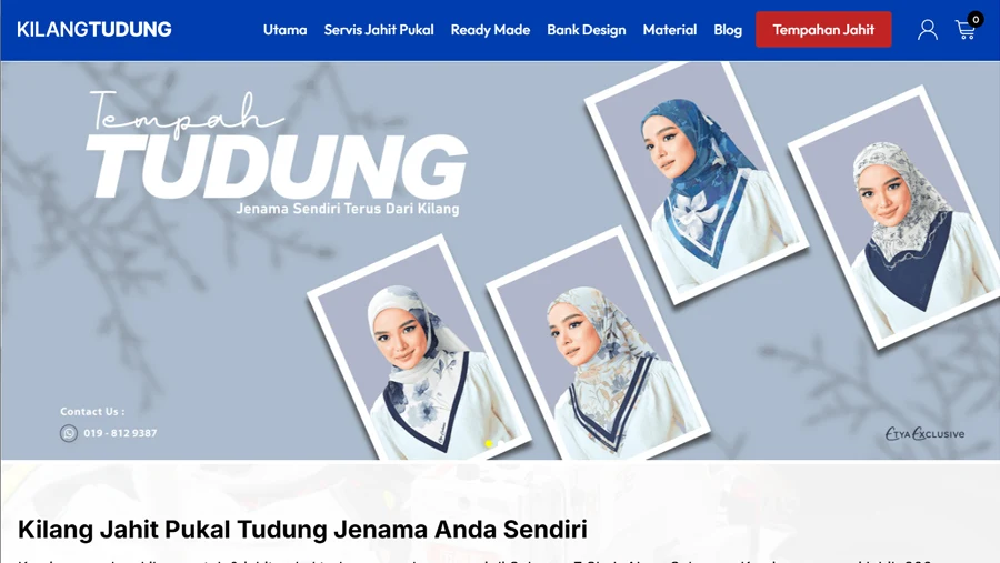 Kilang Tudung E-commerce Website Design Malaysia