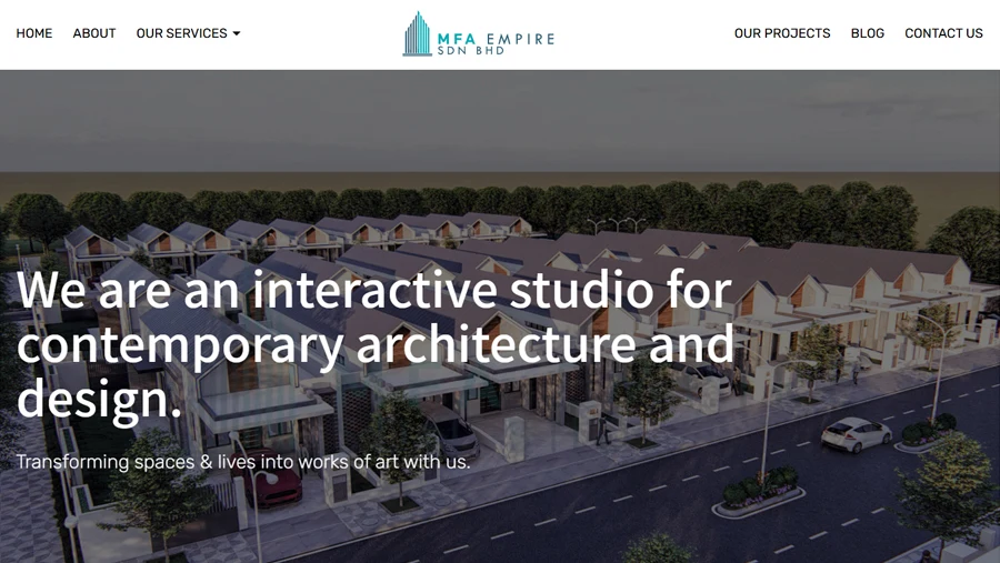 MFA Empire Corporate Website Design Malaysia