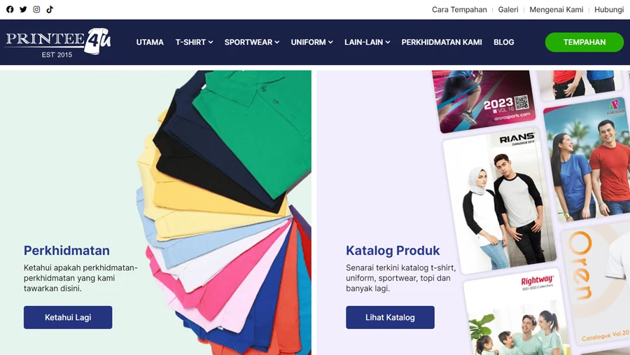 Printee4U Corporate Website Design Malaysia