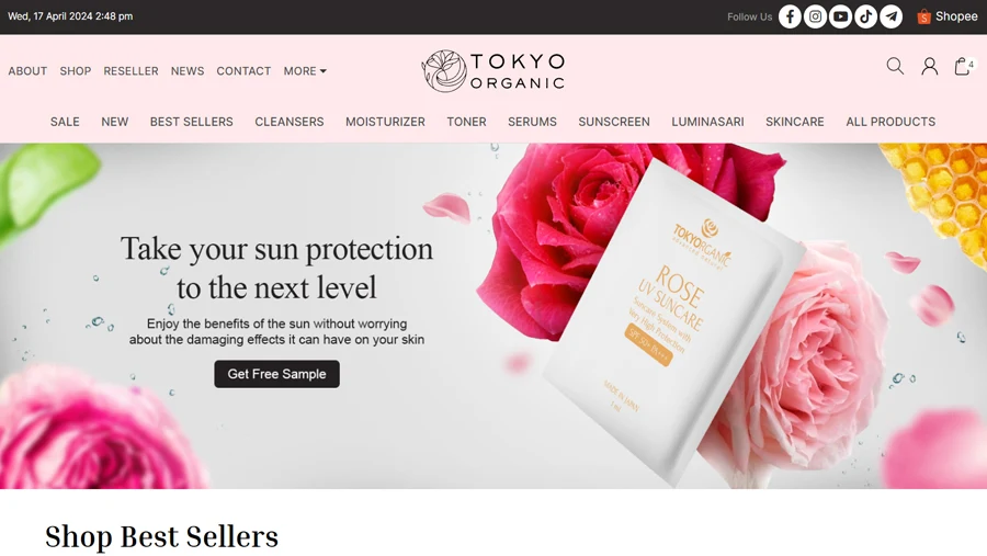 Tokyo Organic E-commerce Website Design Malaysia