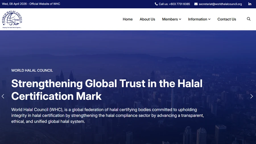 World Halal Council Corporate Website Design Malaysia